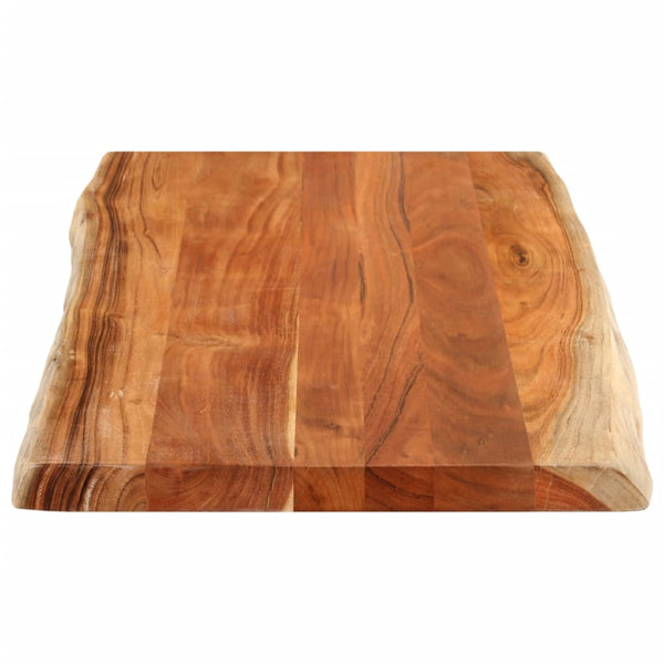 Pöytälevy 110x60x2,5 cm suorakaide täysi akasiapuu elävä reuna