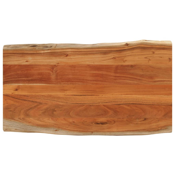 Pöytälevy 120x60x2,5 cm suorakaide täysi akasiapuu elävä reuna