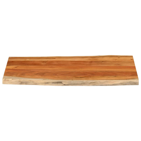 Pöytälevy 120x60x2,5 cm suorakaide täysi akasiapuu elävä reuna