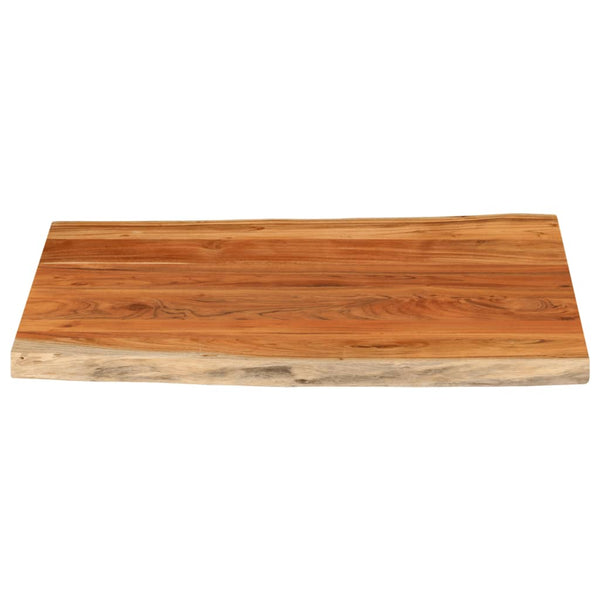 Pöytälevy 110x80x2,5 cm suorakaide täysi akasiapuu elävä reuna