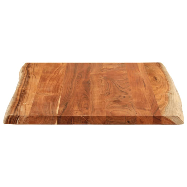 Pöytälevy 110x80x2,5 cm suorakaide täysi akasiapuu elävä reuna