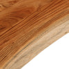 Pöytälevy 120x40x3,8 cm suorakaide täysi akasiapuu elävä reuna