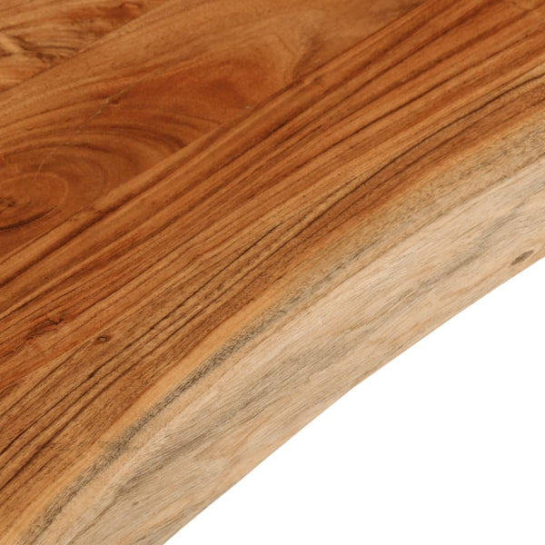 Pöytälevy 120x40x3,8 cm suorakaide täysi akasiapuu elävä reuna