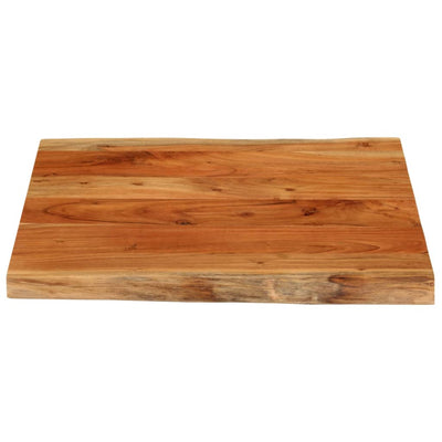 Pöytälevy 60x60x3,8 cm suorakaide täysi akasiapuu elävä reuna