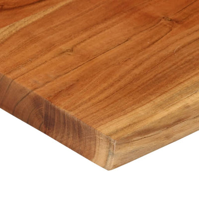 Pöytälevy 60x60x3,8 cm suorakaide täysi akasiapuu elävä reuna