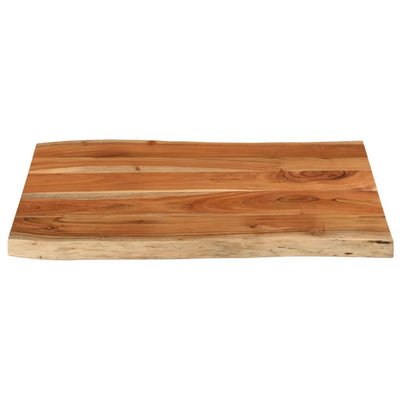 Pöytälevy 90x60x3,8 cm suorakaide täysi akasiapuu elävä reuna