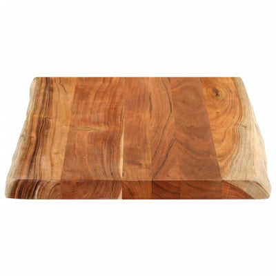 Pöytälevy 90x60x3,8 cm suorakaide täysi akasiapuu elävä reuna