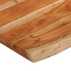 Pöytälevy 90x60x3,8 cm suorakaide täysi akasiapuu elävä reuna