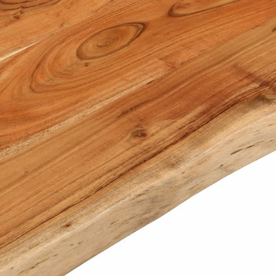 Pöytälevy 90x60x3,8 cm suorakaide täysi akasiapuu elävä reuna