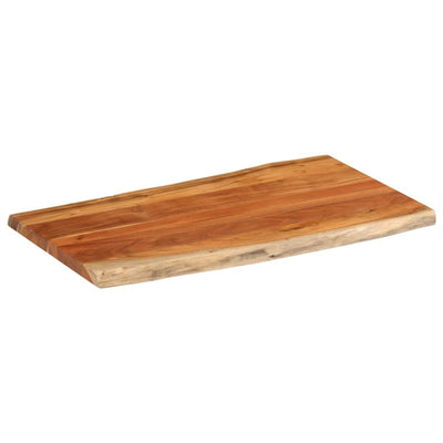 Pöytälevy 100x60x3,8 cm suorakaide täysi akasiapuu elävä reuna