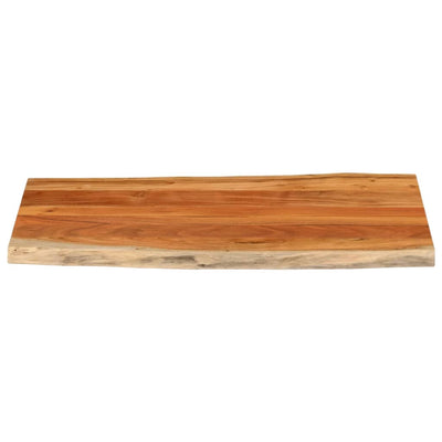 Pöytälevy 100x60x3,8 cm suorakaide täysi akasiapuu elävä reuna