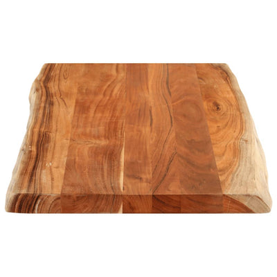Pöytälevy 100x60x3,8 cm suorakaide täysi akasiapuu elävä reuna