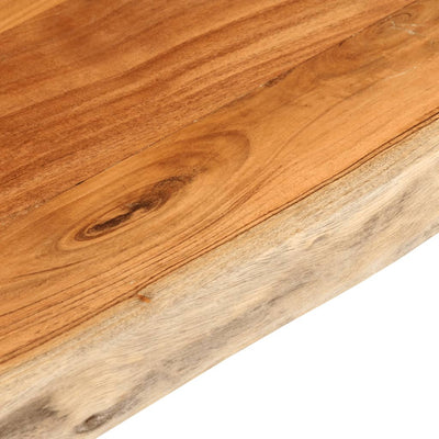 Pöytälevy 100x60x3,8 cm suorakaide täysi akasiapuu elävä reuna