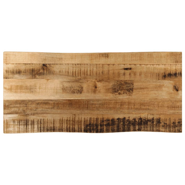Pöytälevy elävä reuna Silas 100x40x2,5cm (karkea mangopuu)