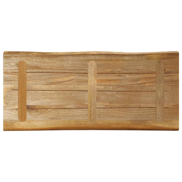 Pöytälevy elävä reuna Silas 100x40x2,5cm (karkea mangopuu)