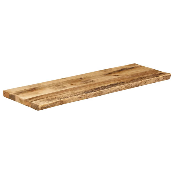 Pöytälevy elävä reuna Silas 110x40x2,5cm (karkea mangopuu)