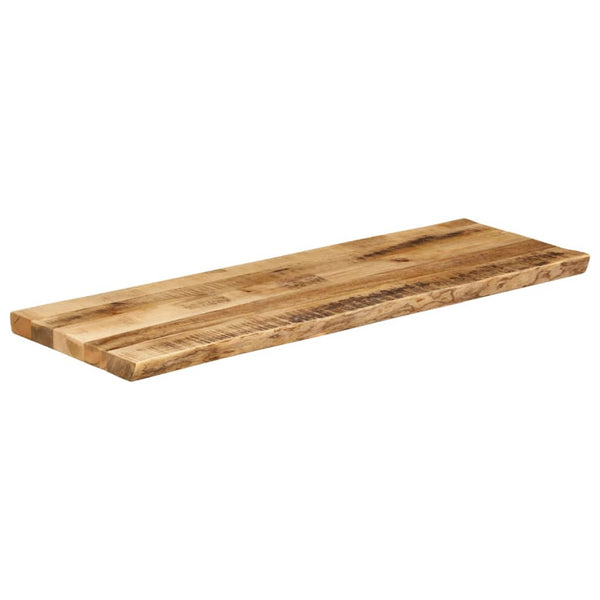 Pöytälevy elävä reuna Silas 120x40x2,5cm (karkea mangopuu)