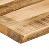 Pöytälevy elävä reuna Silas 120x40x2,5cm (karkea mangopuu)