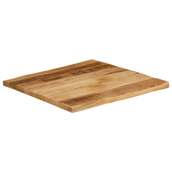 Pöytälevy elävä reuna Silas 60x60x2,5cm (karkea mangopuu)
