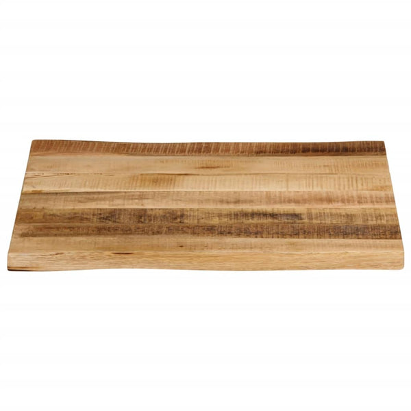 Pöytälevy elävä reuna Silas 60x60x2,5cm (karkea mangopuu)