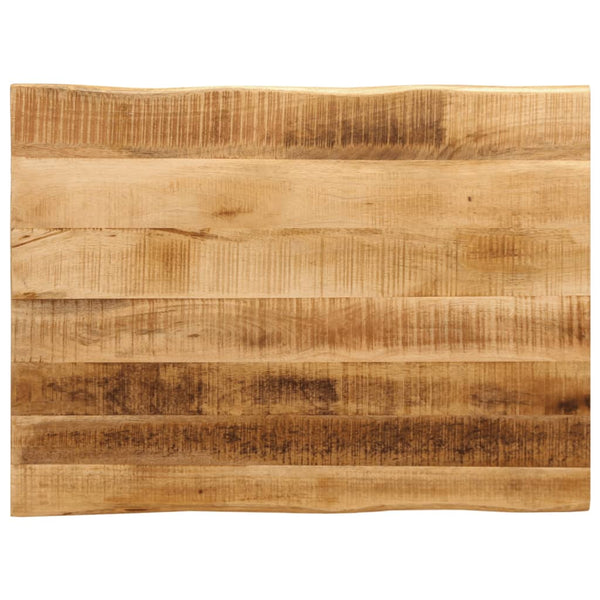 Pöytälevy elävä reuna Silas 80x60x2,5cm (karkea mangopuu)