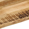 Pöytälevy elävä reuna Silas 80x60x2,5cm (karkea mangopuu)