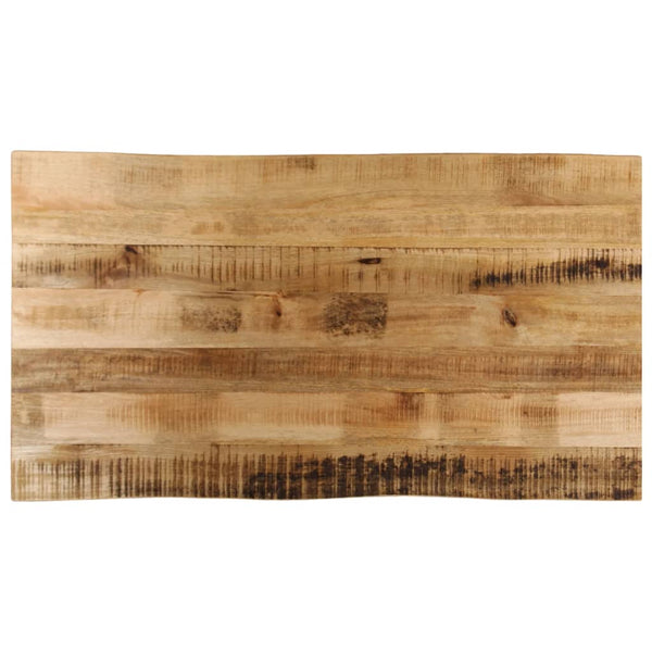 Pöytälevy elävä reuna Silas 100x60x2,5cm (karkea mangopuu)