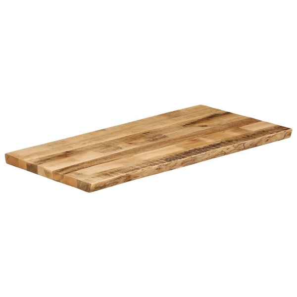 Pöytälevy elävä reuna Silas 100x60x2,5cm (karkea mangopuu)