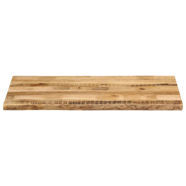 Pöytälevy elävä reuna Silas 120x60x2,5cm (karkea mangopuu)