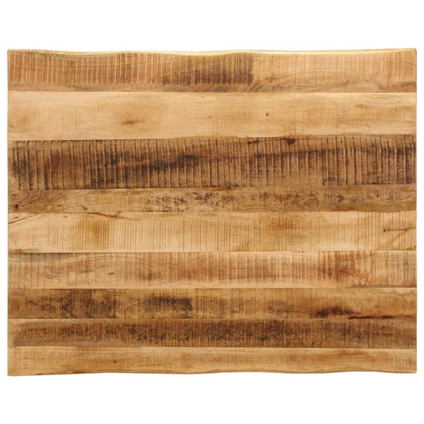 Pöytälevy elävä reuna Silas 90x80x2,5cm (karkea mangopuu)
