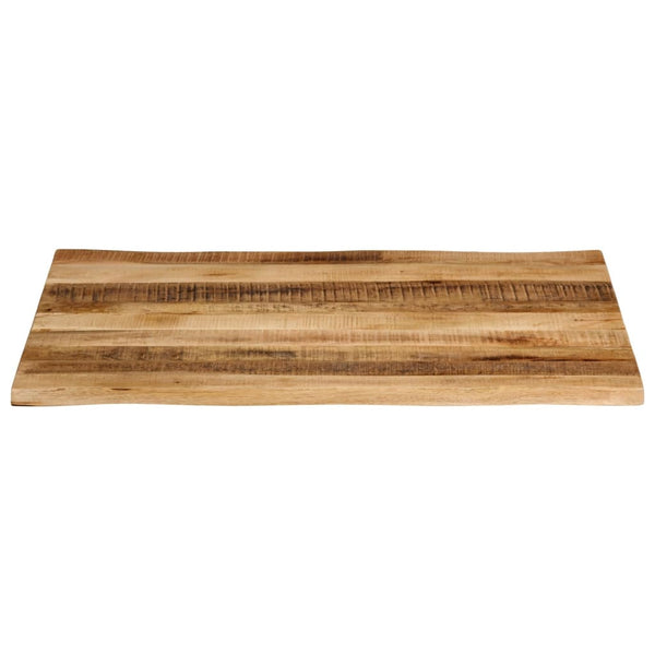 Pöytälevy elävä reuna Silas 90x80x2,5cm (karkea mangopuu)