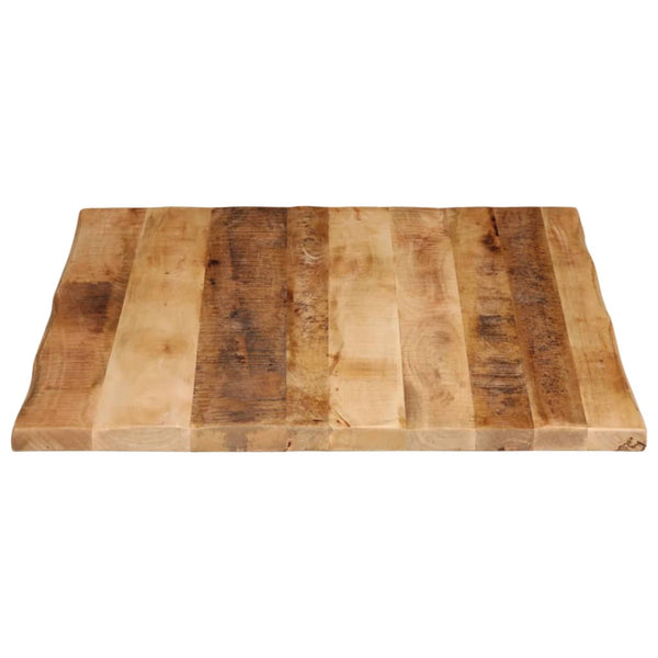 Pöytälevy elävä reuna Silas 90x80x2,5cm (karkea mangopuu)