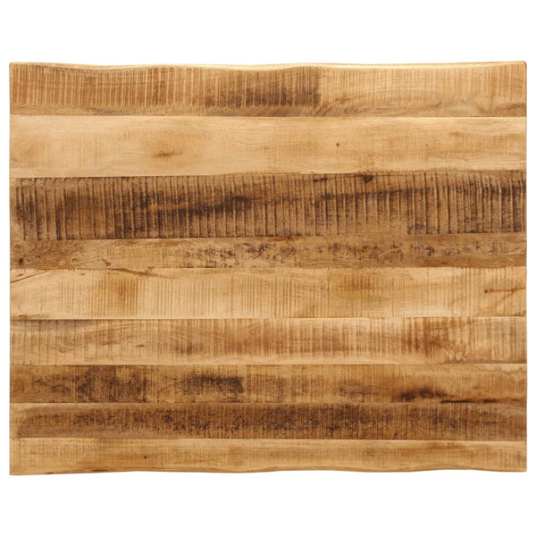 Pöytälevy elävä reuna Silas 100x80x2,5cm (karkea mangopuu)