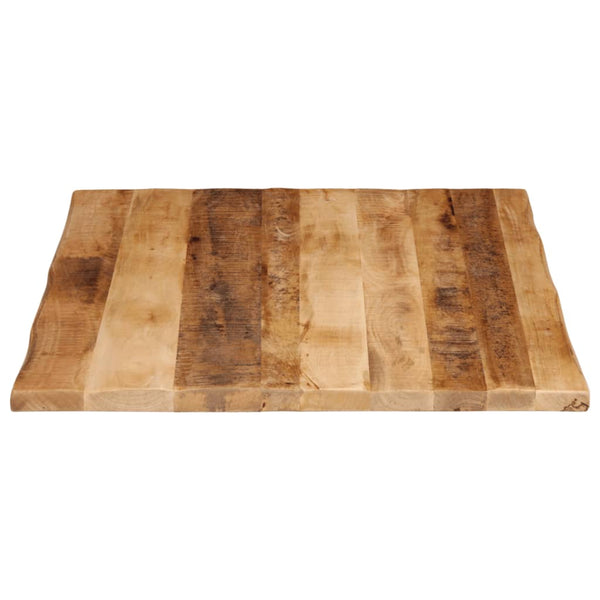 Pöytälevy elävä reuna Silas 100x80x2,5cm (karkea mangopuu)