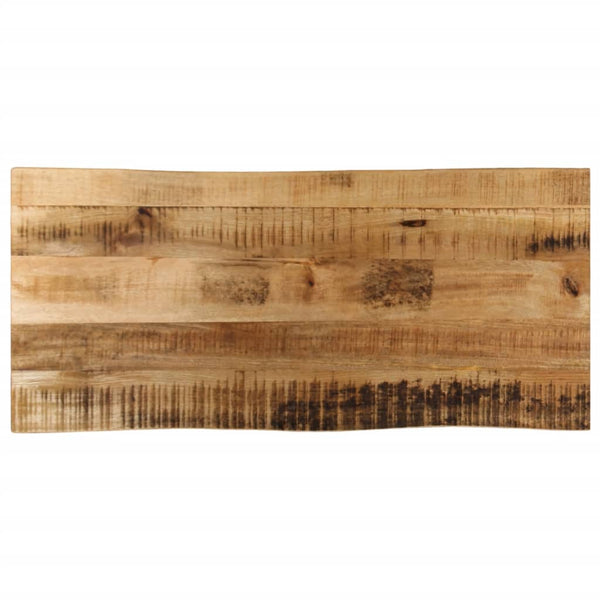 Pöytälevy elävä reuna 100x40x3,8 cm täysi karkea mangopuu