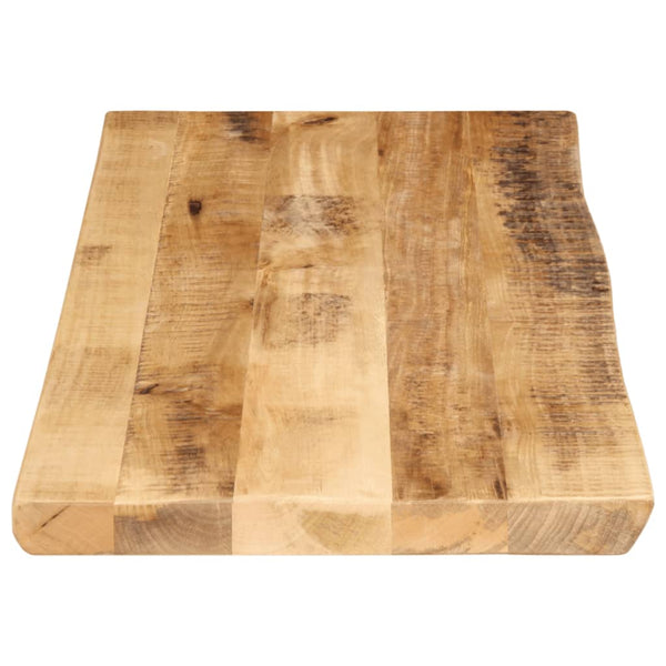 Pöytälevy elävä reuna 100x40x3,8 cm täysi karkea mangopuu