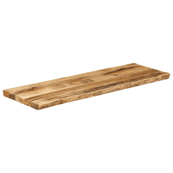 Pöytälevy elävä reuna 120x40x3,8 cm täysi karkea mangopuu