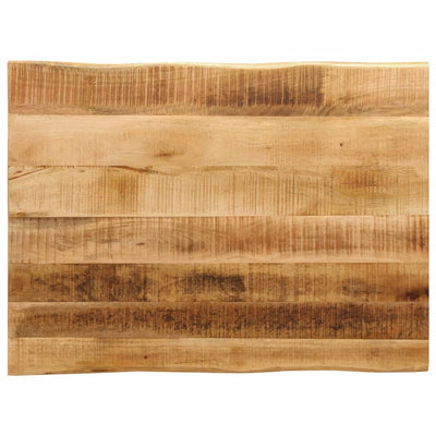 Pöytälevy elävä reuna 70x60x3,8 cm täysi karkea mangopuu