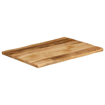 Pöytälevy elävä reuna 70x60x3,8 cm täysi karkea mangopuu