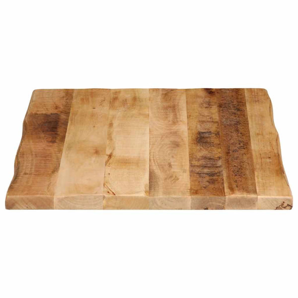 Pöytälevy elävä reuna Silas 70x60x3,8cm (karkea mangopuu)