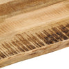 Pöytälevy elävä reuna 70x60x3,8 cm täysi karkea mangopuu