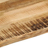 Pöytälevy elävä reuna Silas 70x60x3,8cm (karkea mangopuu)
