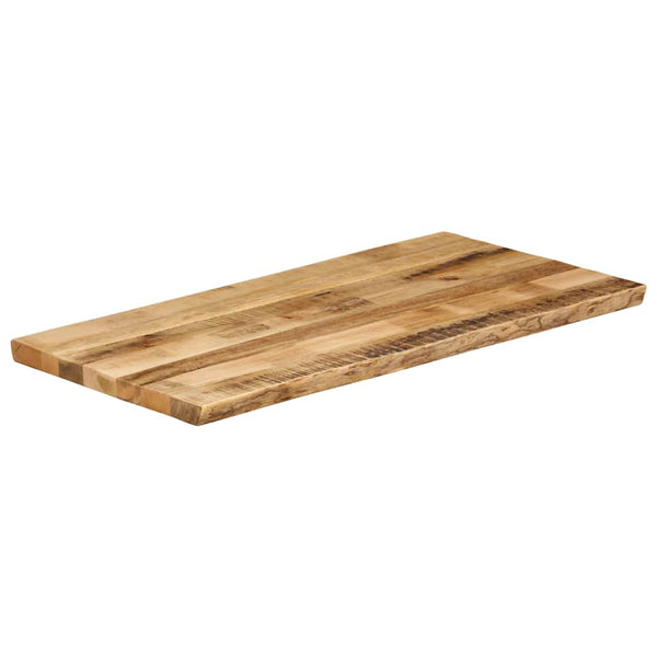 Pöytälevy elävä reuna 100x60x3,8 cm täysi karkea mangopuu