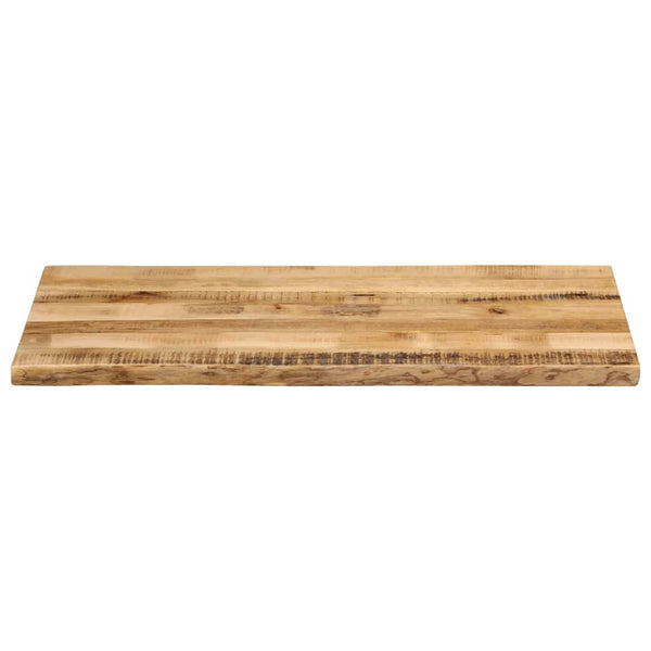 Pöytälevy elävä reuna 100x60x3,8 cm täysi karkea mangopuu