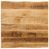 Pöytälevy elävä reuna Silas 80x80x3,8cm (karkea mangopuu)