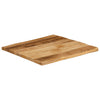 Pöytälevy elävä reuna Silas 80x80x3,8cm (karkea mangopuu)