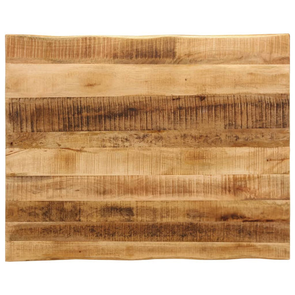 Pöytälevy elävä reuna Silas 90x80x3,8cm (karkea mangopuu)