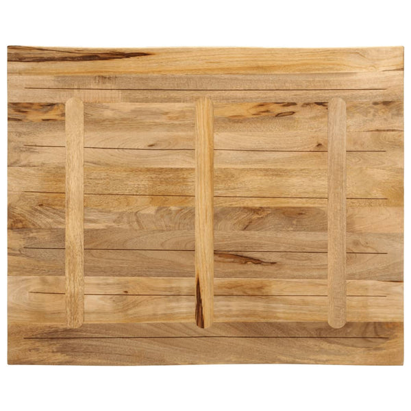 Pöytälevy elävä reuna Silas 90x80x3,8cm (karkea mangopuu)