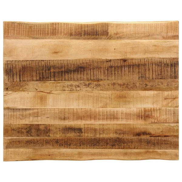 Pöytälevy karkeareunainen 100x80x3,8 cm täyspuu karkea mango