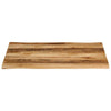 Pöytälevy karkeareunainen 100x80x3,8 cm täyspuu karkea mango